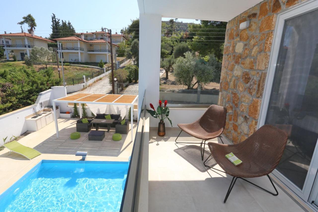 Villa Douglas - Private Pool, Bbq, 4Bdrms, View Pefkochori Exterior foto